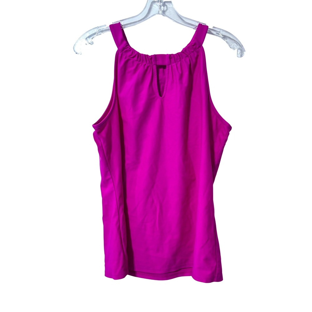 Jude Connally Womens Pink Halter‎ Neck Keyhole Sleeveless Top Size M Style 333